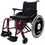 Cadeira De Rodas Ágile Fat - Vermelho Metálico - Jaguaribe